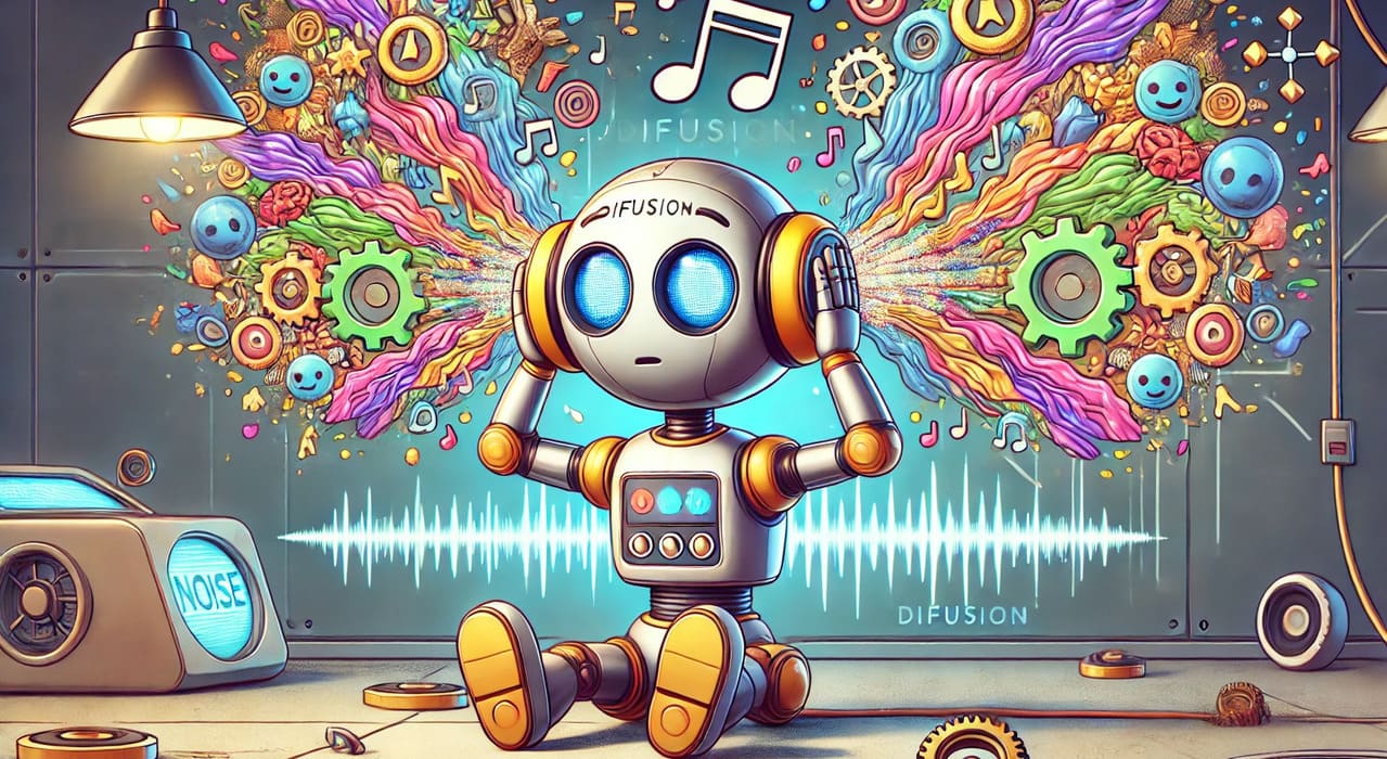 Diffusion machine learning process, AI noise recovery techniques